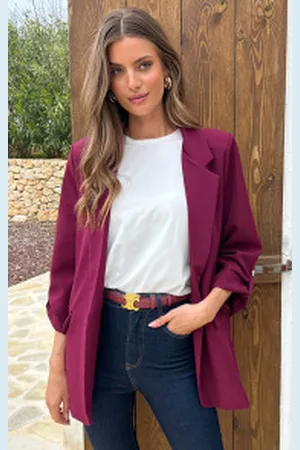 Fashion Musthaves Oversized Blazer Limited Burgundy