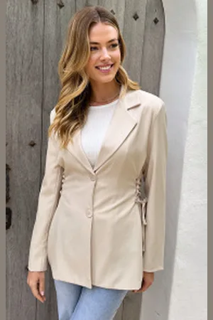 Fashion Musthaves Blazer Met Strik Detail