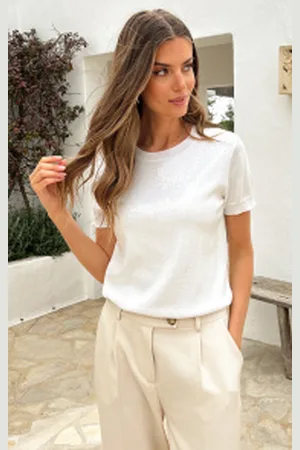 Fashion Musthaves Pailletten Short Sleeve Top