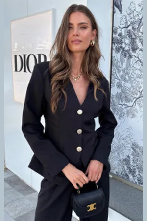 Fashion Musthaves Classy Muse Getailleerde Blazer Black