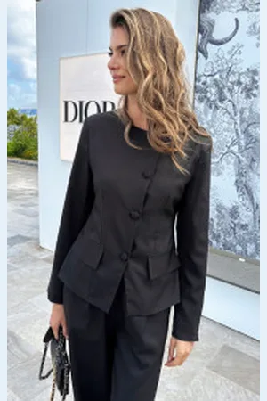 Fashion Musthaves Ultimate Muse Button Blazer Zwart