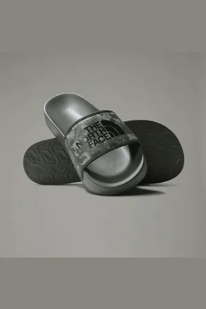 The North Face Base Camp Iii-badslippers Voor Heren Military Olive Stippled Camo Print-tnf Black male