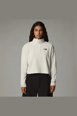The North Face Cropped 100 Glacier-fleece Met Kwartrits female