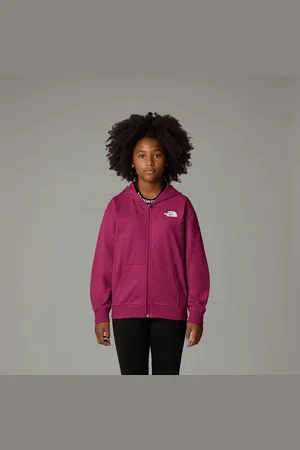 The North Face Oversized Light-hoodie Met Volledige Rits Voor Meisjes female