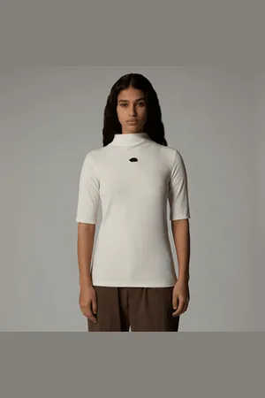 The North Face T-shirt Met Hoogaansluitende Hals Voor Dames female