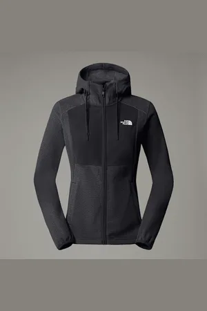 The North Face Homesafe-hoodie Met Volledige Rits Voor Dames Tnf Black-asphalt Grey Stripe-tnf Black-npf female
