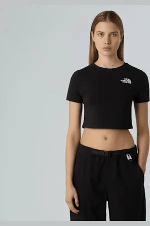 The North Face Cropped T-shirt Voor Dames female