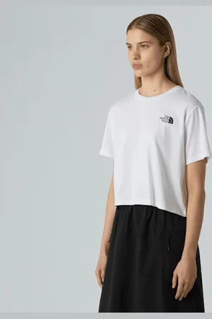 The North Face Cropped Simple Dome-t-shirt Voor Dames female