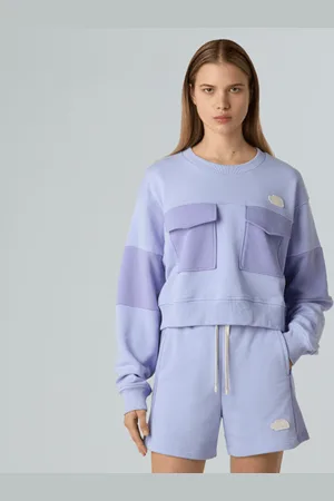 The North Face Oversized Cropped Terry-sweatshirt Voor Dames female