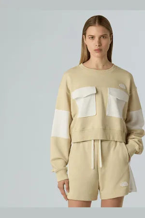 The North Face Oversized Cropped Terry-sweatshirt Voor Dames female