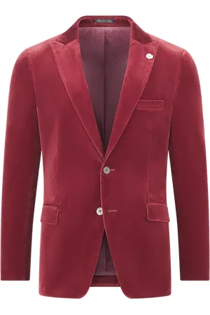 SOCI3TY Dinner Jacket Velvet Rood (Maat 48)