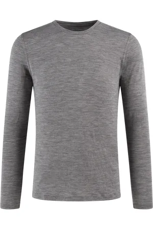 SOCI3TY Long Sleeve T-shirt Merinowol Donkergrijs (Maat M)