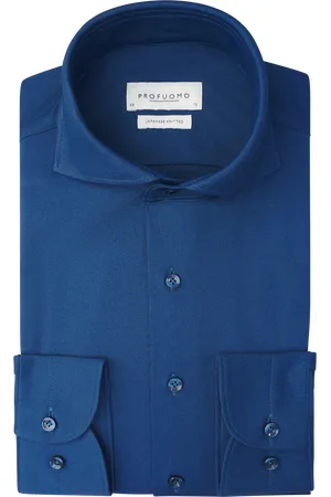 Profuomo Japanese Knitted Overhemd Katoen (Maat 38)
