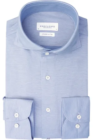Profuomo Japanese Knitted Overhemd Katoen (Maat 38)