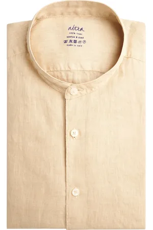 ALTEA Shirt Linnen Lichtbeige (Maat S)