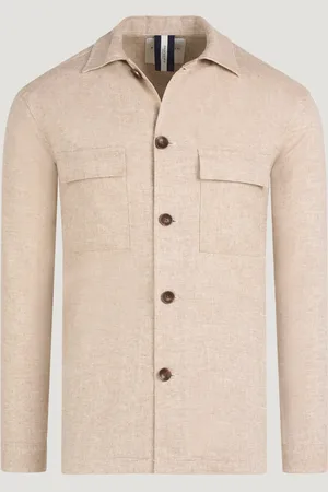 Profuomo Overshirt Katoen/linnen (Maat L)