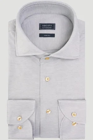 Profuomo Knitted Overhemd Katoen (Maat 39)