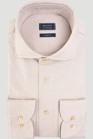 Profuomo Knitted Overhemd Katoen (Maat 39)
