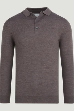 Profuomo Long Sleeve Polo Merinowol (Maat S)