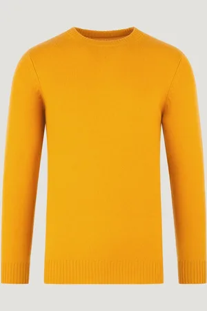 SOCI3TY Trui Crewneck Easyknit Wolblend Yellow (Maat XL)