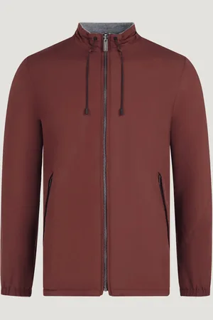 SOCI3TY Reversible Jacket Katoen/polyester Roestbruin (Maat L)