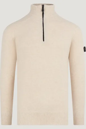Peuterey Braille 02 Half-zip Trui Off-white (Maat XXL)