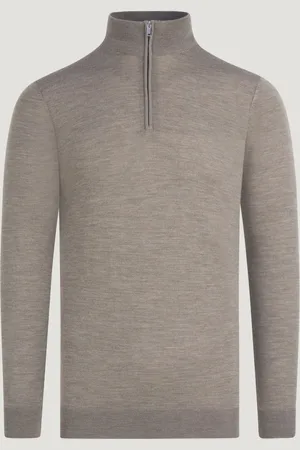 Profuomo Trui Half-zip Merinowol (Maat S)