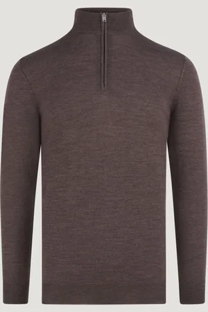 Profuomo Trui Half-zip Merinowol (Maat S)
