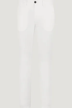 SOCI3TY Chino Katoen Satin Stretch Off-white (Maat 50)