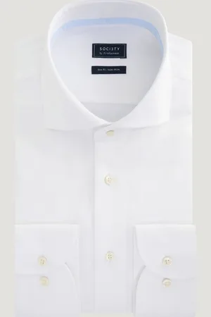 Profuomo Overhemd Katoen Twill (Maat 40)