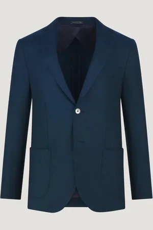 SOCI3TY Colbert Wol/kasjmier Blauw (woven By Loro Piana) (Maat 52)