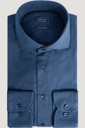 Profuomo Overhemd Brushed Katoen Twill (Maat 38)