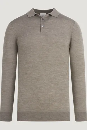 Profuomo Long Sleeve Polo Merinowol (Maat L)