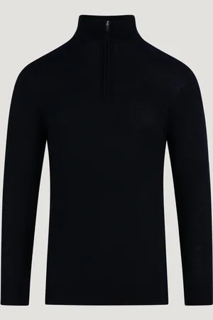 Profuomo Trui Half-zip Merinowol (Maat S)