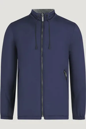 SOCI3TY Reversible Jacket Katoen/polyester Blauw (Maat L)