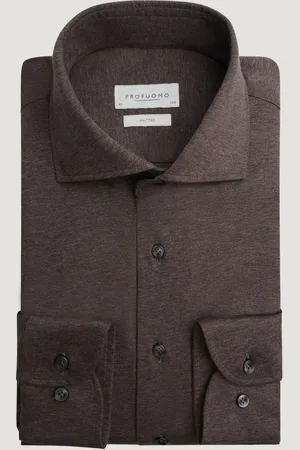 Profuomo Overhemd Brushed Katoen Jersey (Maat 41)