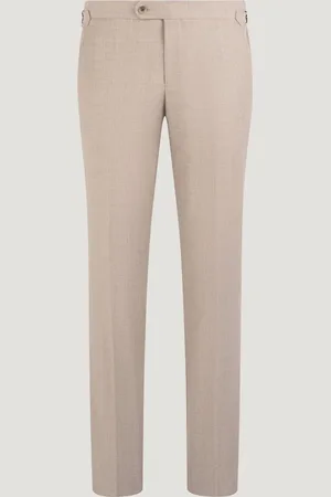 SOCI3TY Pantalon Wol Flanel Beige (Maat 48)