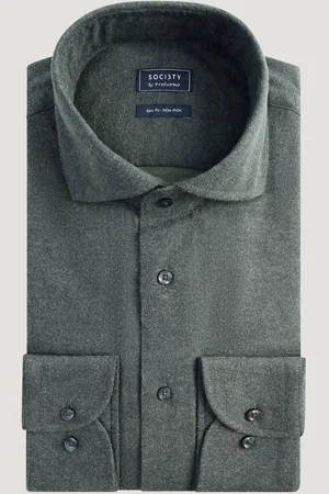 Profuomo Overhemd Brushed Katoen Twill (Maat 39)