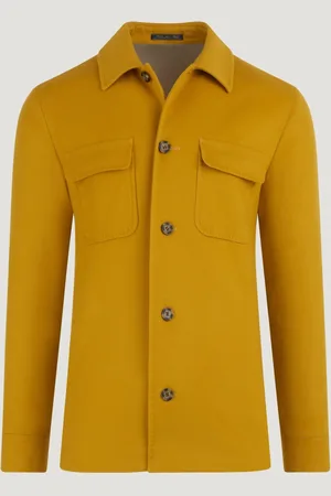 SOCI3TY Overshirt Wol/kasjmier Yellow (woven By Loro Piana) (Maat 50)