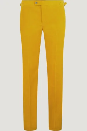 SOCI3TY Pantalon Ribcord Katoen Yellow (Maat 50)
