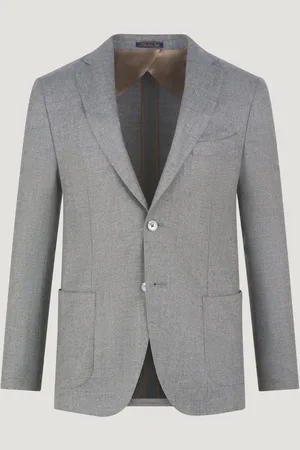 SOCI3TY Colbert Wol/kasjmier Grijs (woven By Loro Piana) (Maat 46)