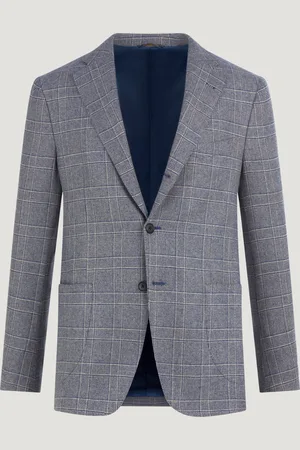SOCI3TY Colbert Kasjmier Geruit (woven By Zegna) (Maat 48)