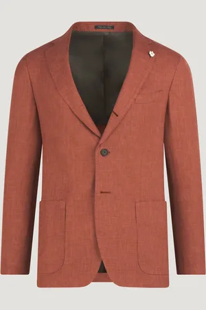 SOCI3TY Pak Linnen/wol Cognacbruin (by Loro Piana) (Maat 48)