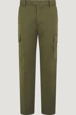SOCI3TY Cargobroek Garment-dyed Katoen Legergroen (Maat 48)