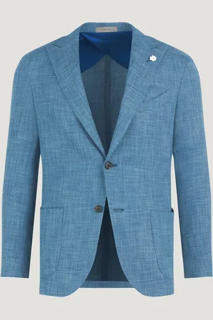 corneliani Colbert Wol/katoen Lichtblauw (Maat 50)