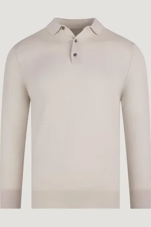 SOCI3TY Long Sleeve Polo Katoen/kasjmier Chalk (Maat L)