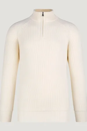 SOCI3TY Trui Half-zip Merinowol (Maat L)