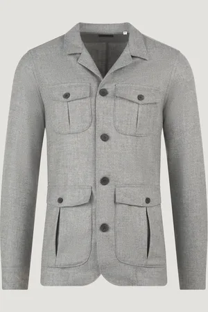 SOCI3TY Safari Jacket Wol/kasjmier Grijs (Maat 48)