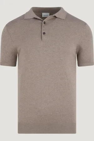 Profuomo Luxury Basic Polo Tencel/katoen/zijde (Maat S)