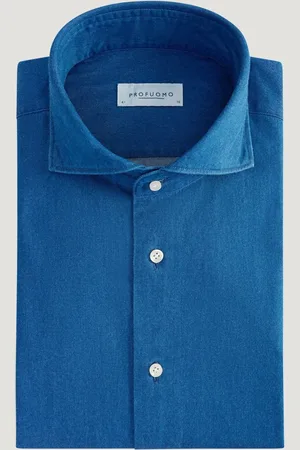 Profuomo Denim Overhemd Katoen (Maat 37)